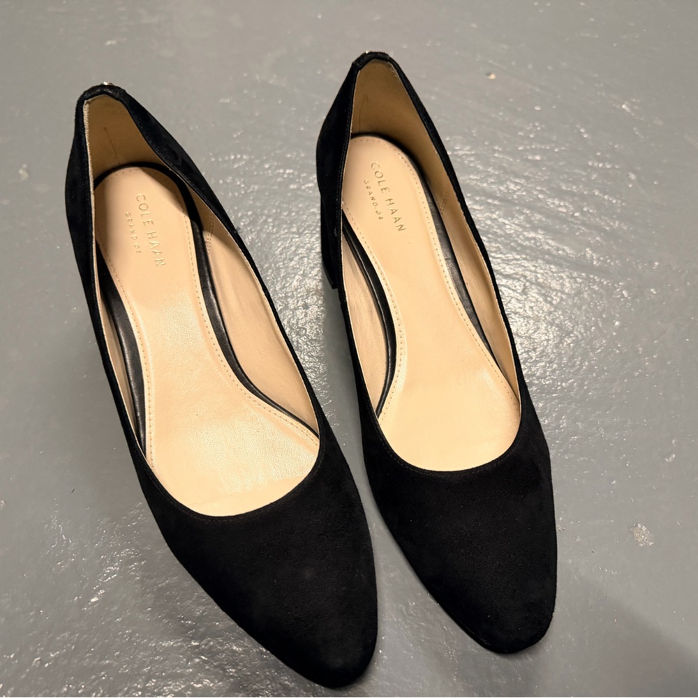 Cole Haan Women's Black Suede Heels